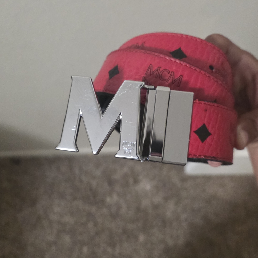 MCM Silver Belt for Men - Picture 3 of 8